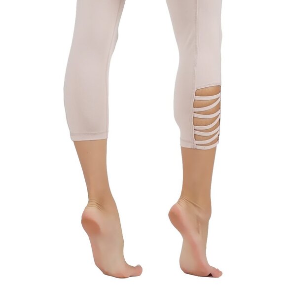 Yoga leggings criss cross leg cutouts 110 - Picture 3 of 5